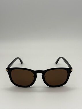 Cartier Black Frame Brown Lens Sunglasses